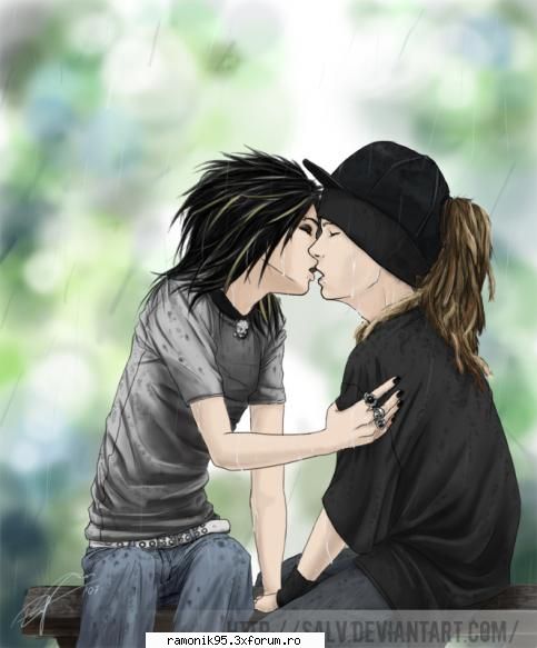 kaulitz twins - Fix cu mainile la ochi:-j...asta a doua e mai - rock & th 4 ever